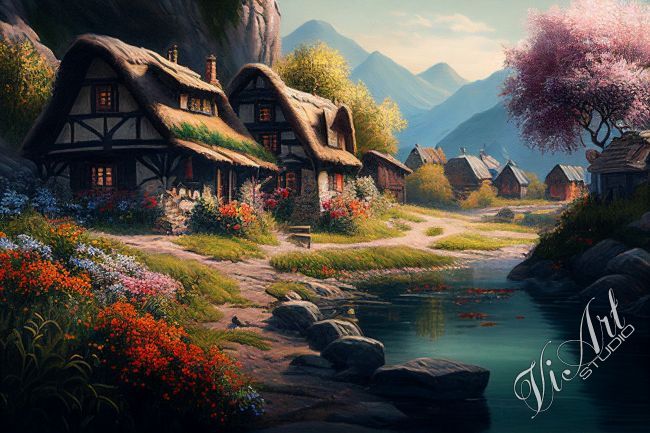 Village in the mountains