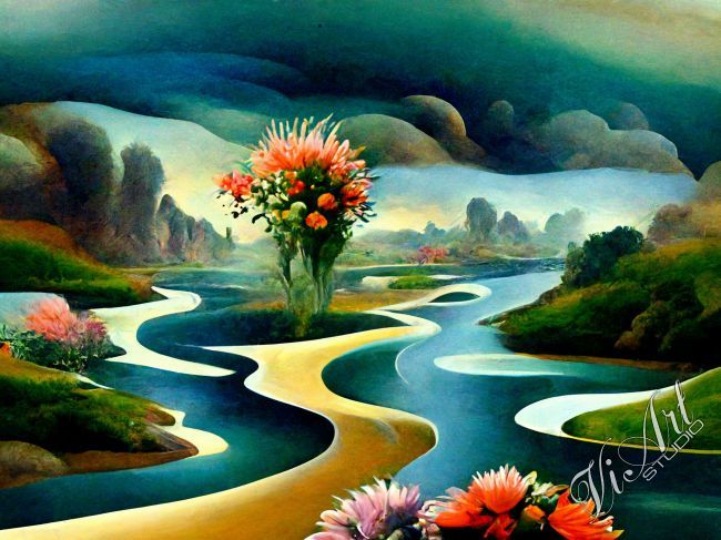 Flowers on the banks